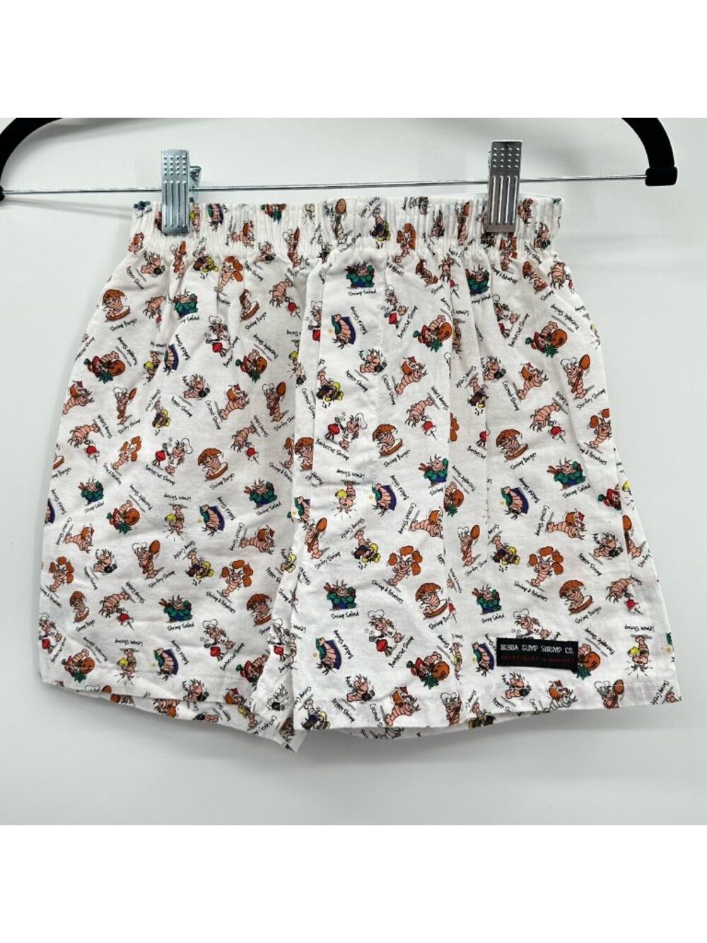 Vintage Bubba Gump Shrimp Co. Cartoon Character Print Cotton Shorts Medium